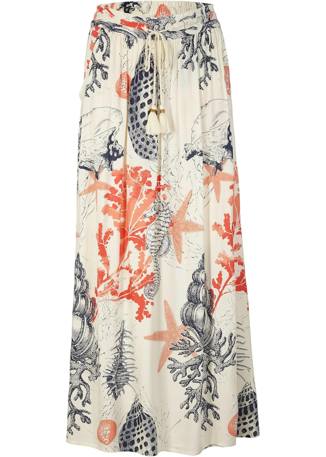 Jupe longue en viscose fluide
