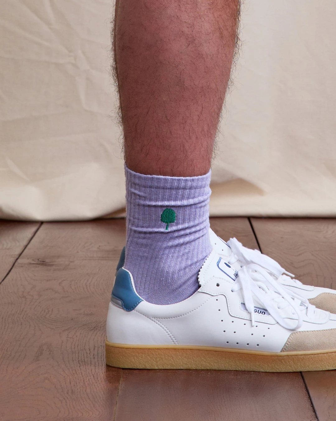 Chaussettes vert clair coton - SOCKS X1