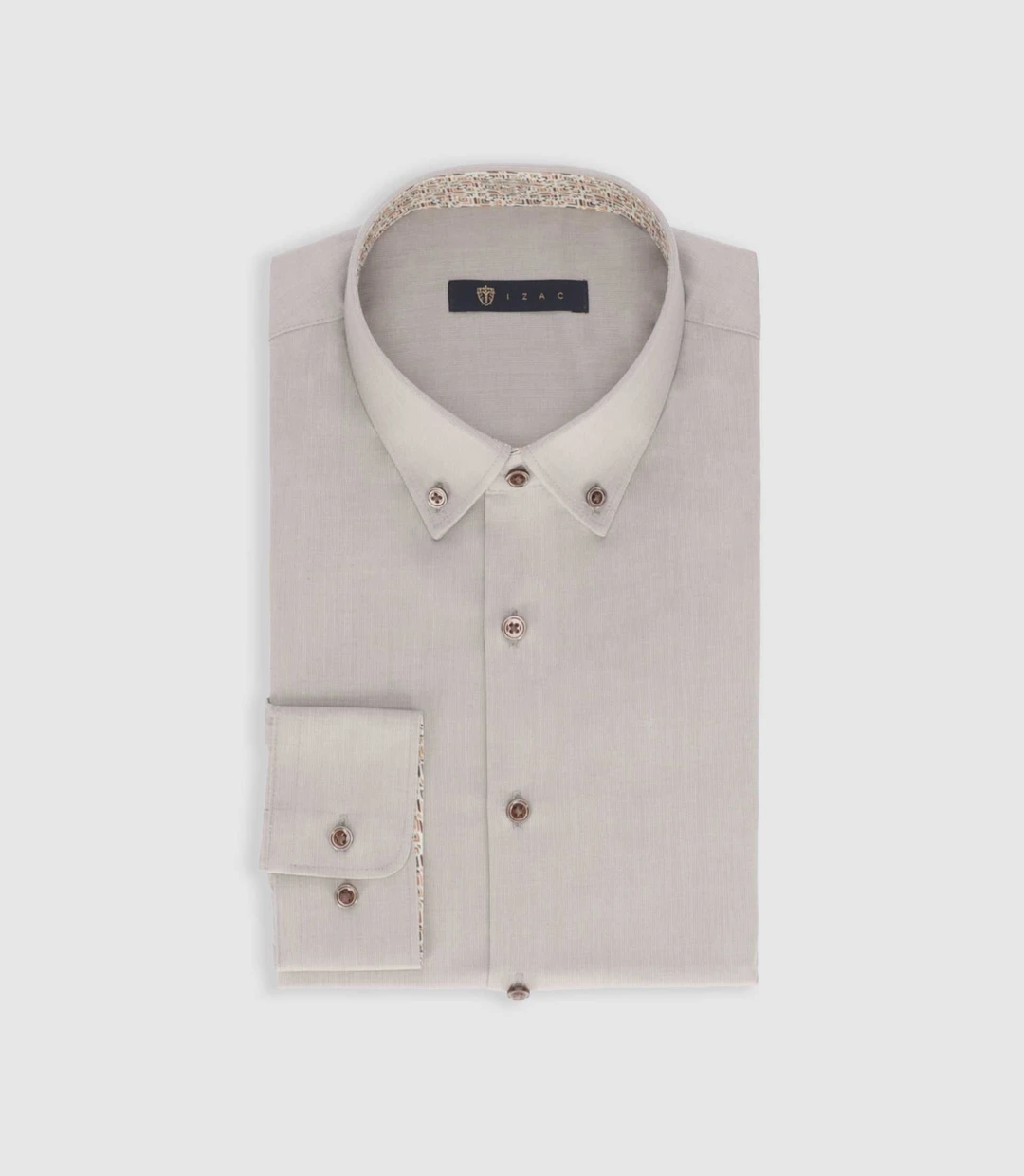 IZAC - Chemise slim beige PABLO