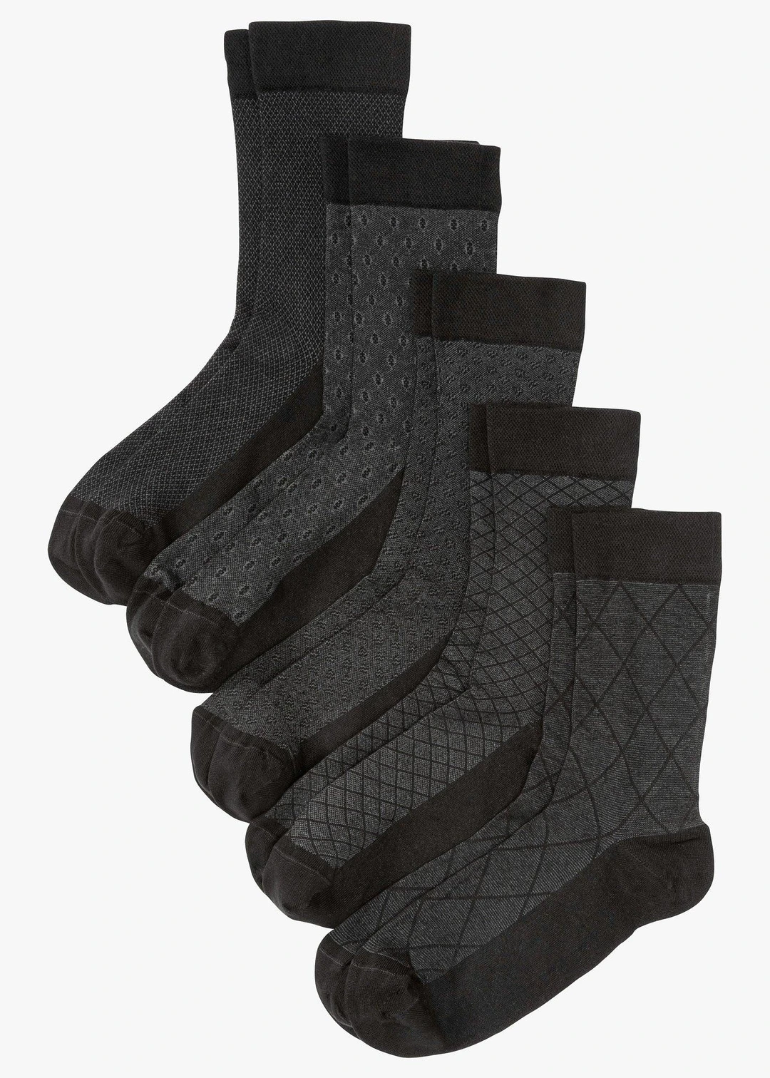 Lot de 5 paires de chaussettes à bord non comprimant