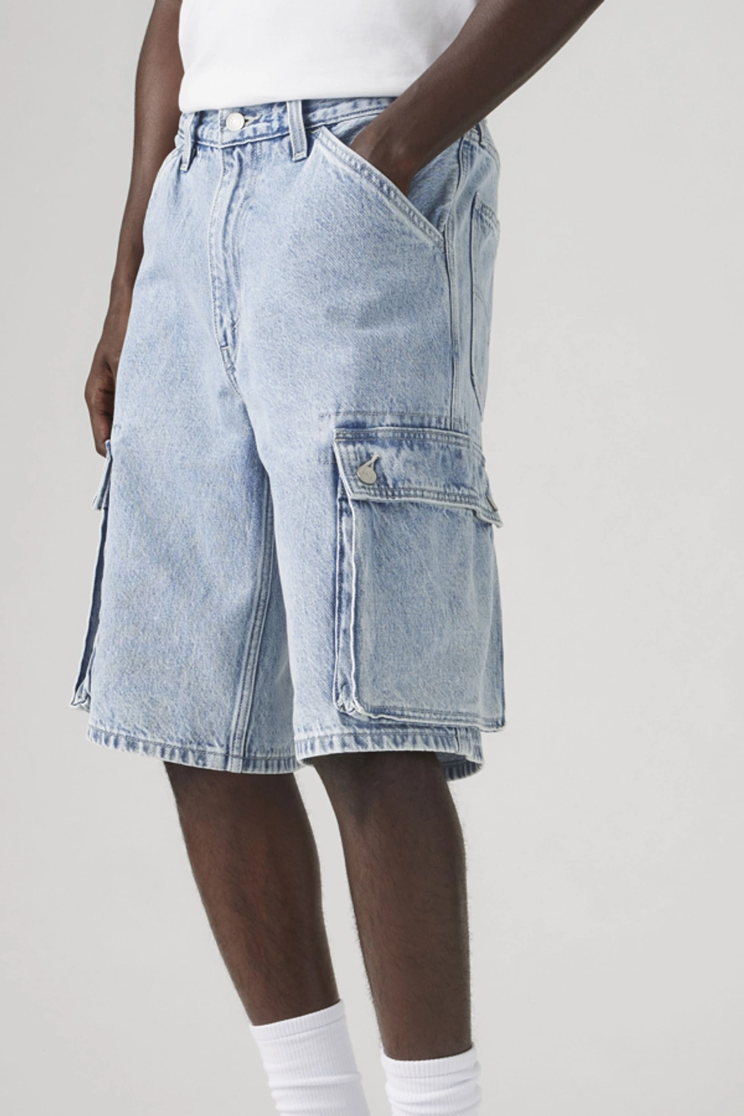 Levi's 478 Baggy Cargo Shorts - Homme - Bleu / My Pockets Full Shorts - 38X12 - 2