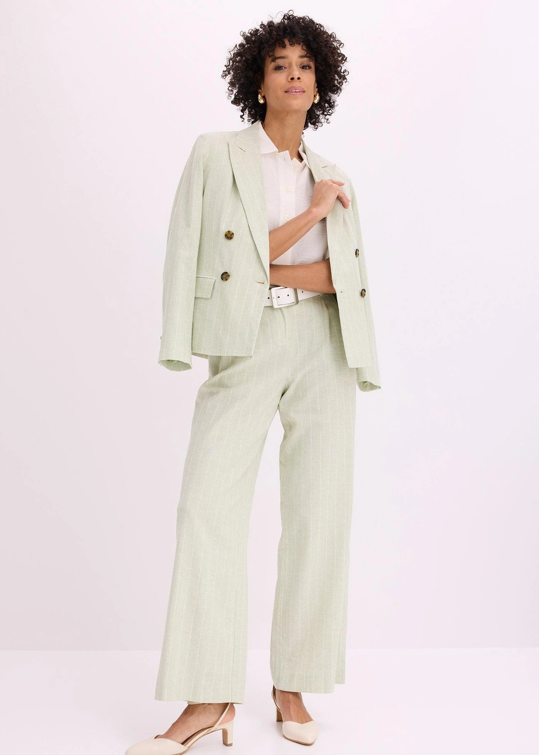 Pantalon à pinces en lin majoritaire - 2
