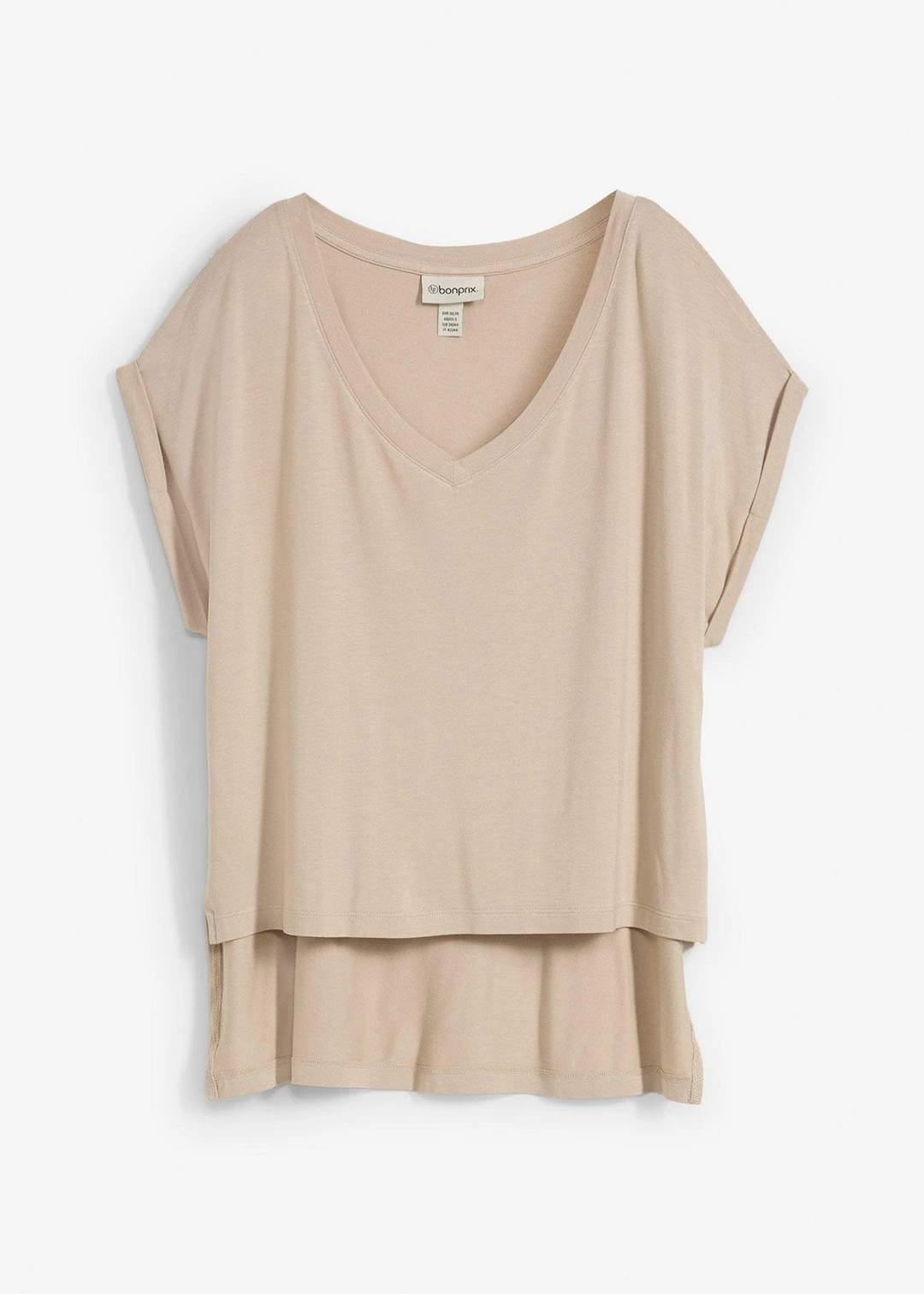 T-shirt fluide oversize en viscose mélangée