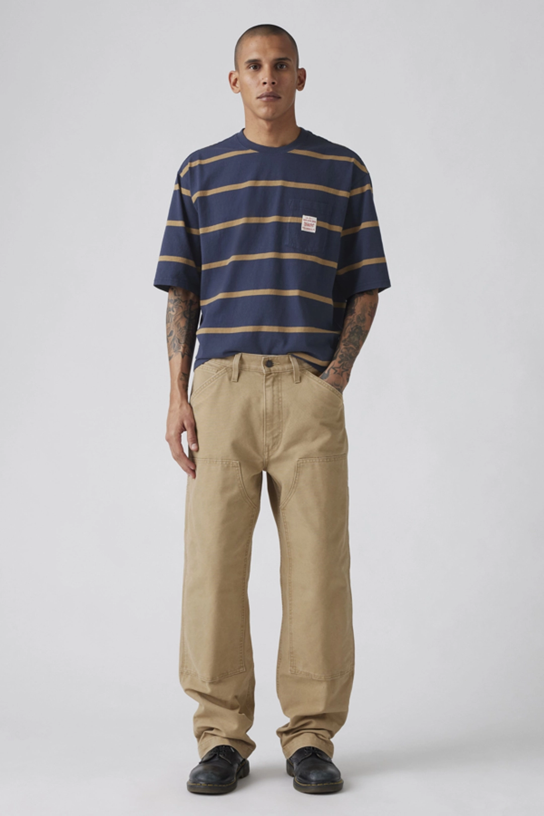 Levi's Pantalon 568 Loose Straight Double Knee Carpenter - Homme - Beige / Tiger's Eye Canvas - 36X34 - 2
