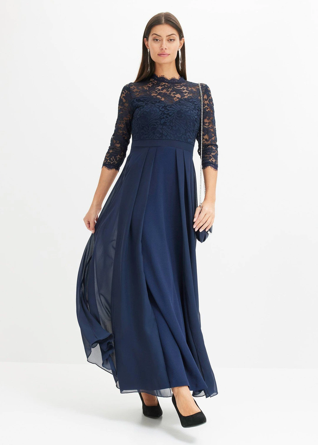 Robe longue avec dentelle - 2
