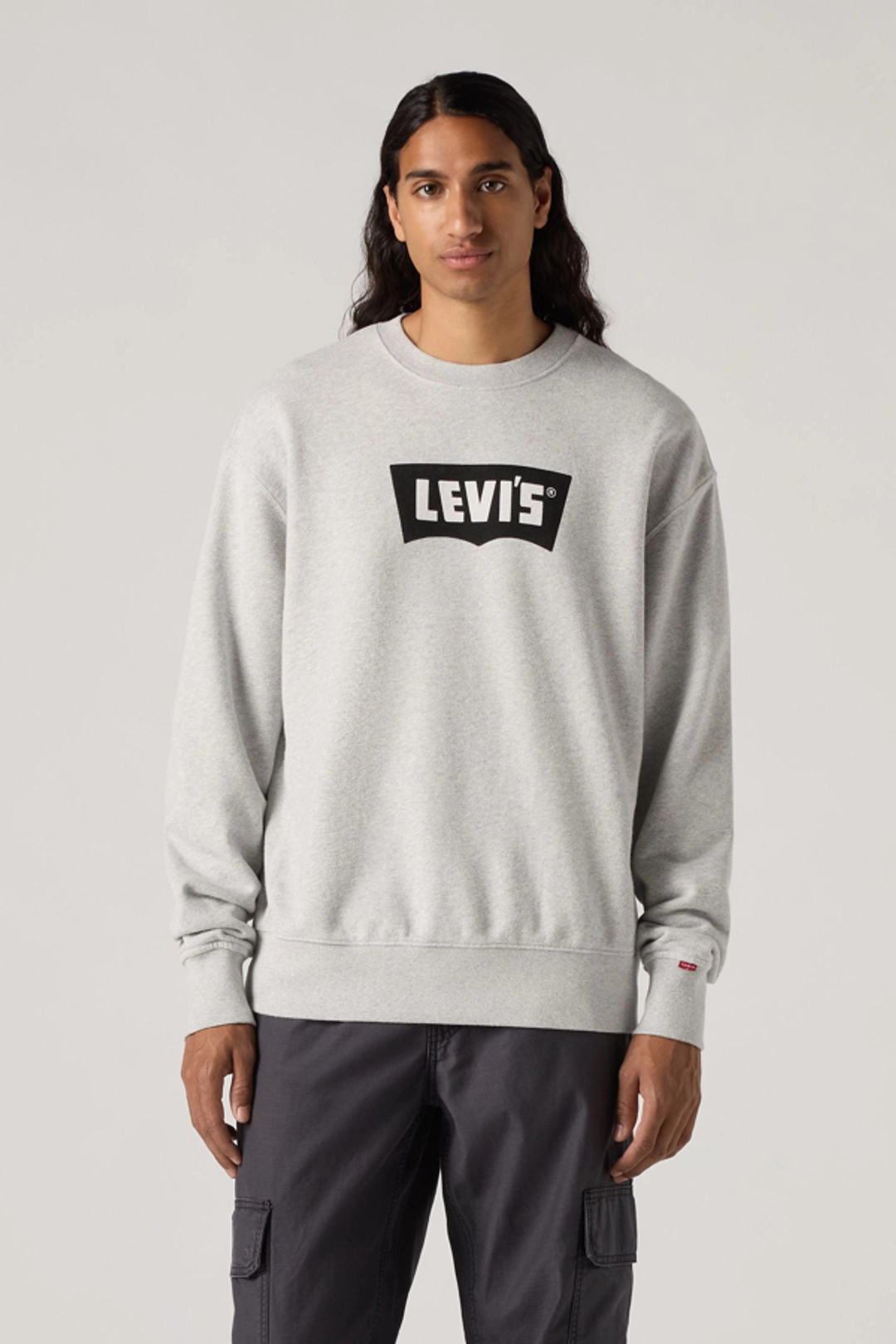 Levi's Sweat Shirt Col Rond Graphique Premium - Homme - Gris / Vtg Bw Logo Two Light Heather Grey - 2XL - 2