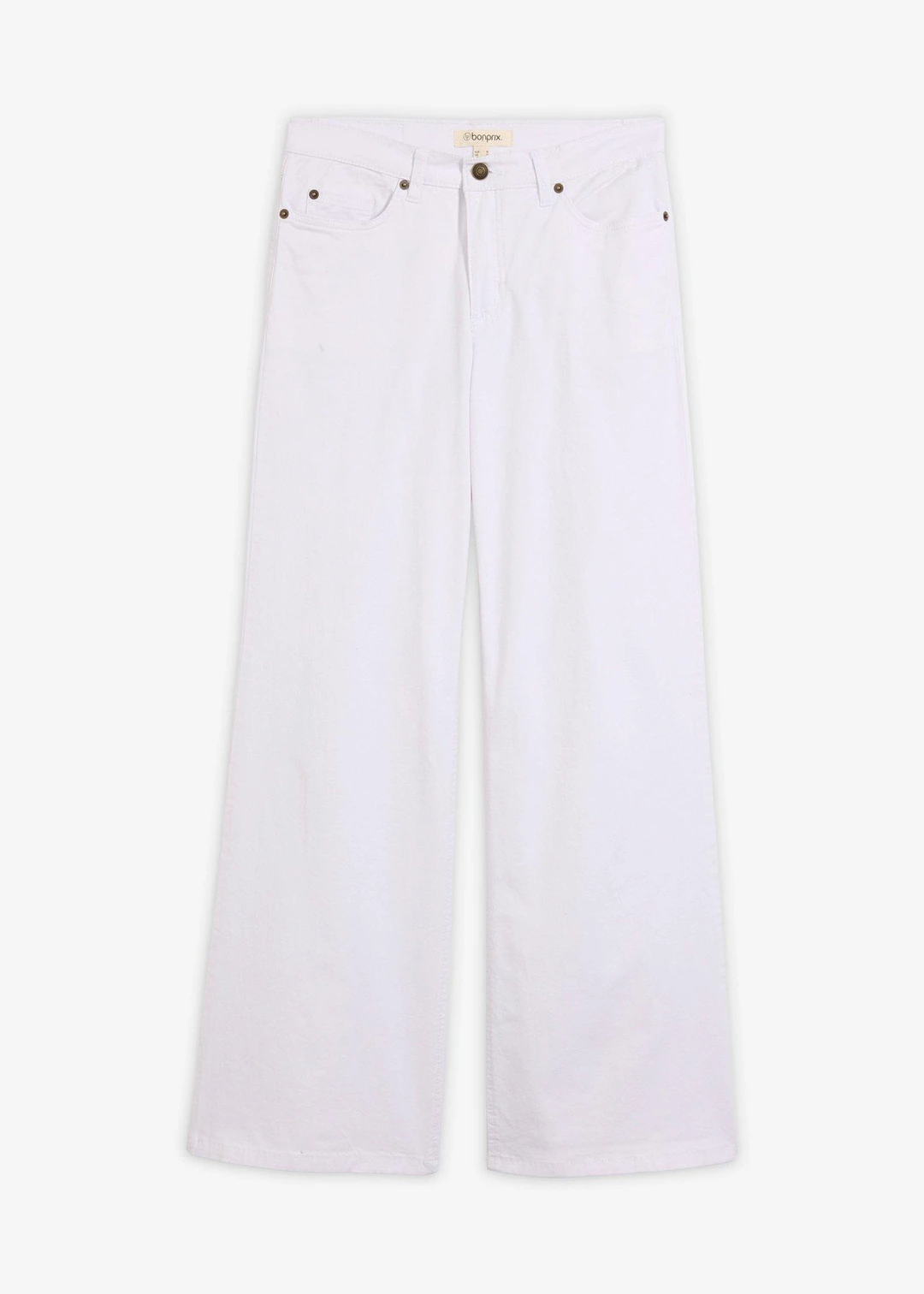 Jean large, taille mi-haute, extensible