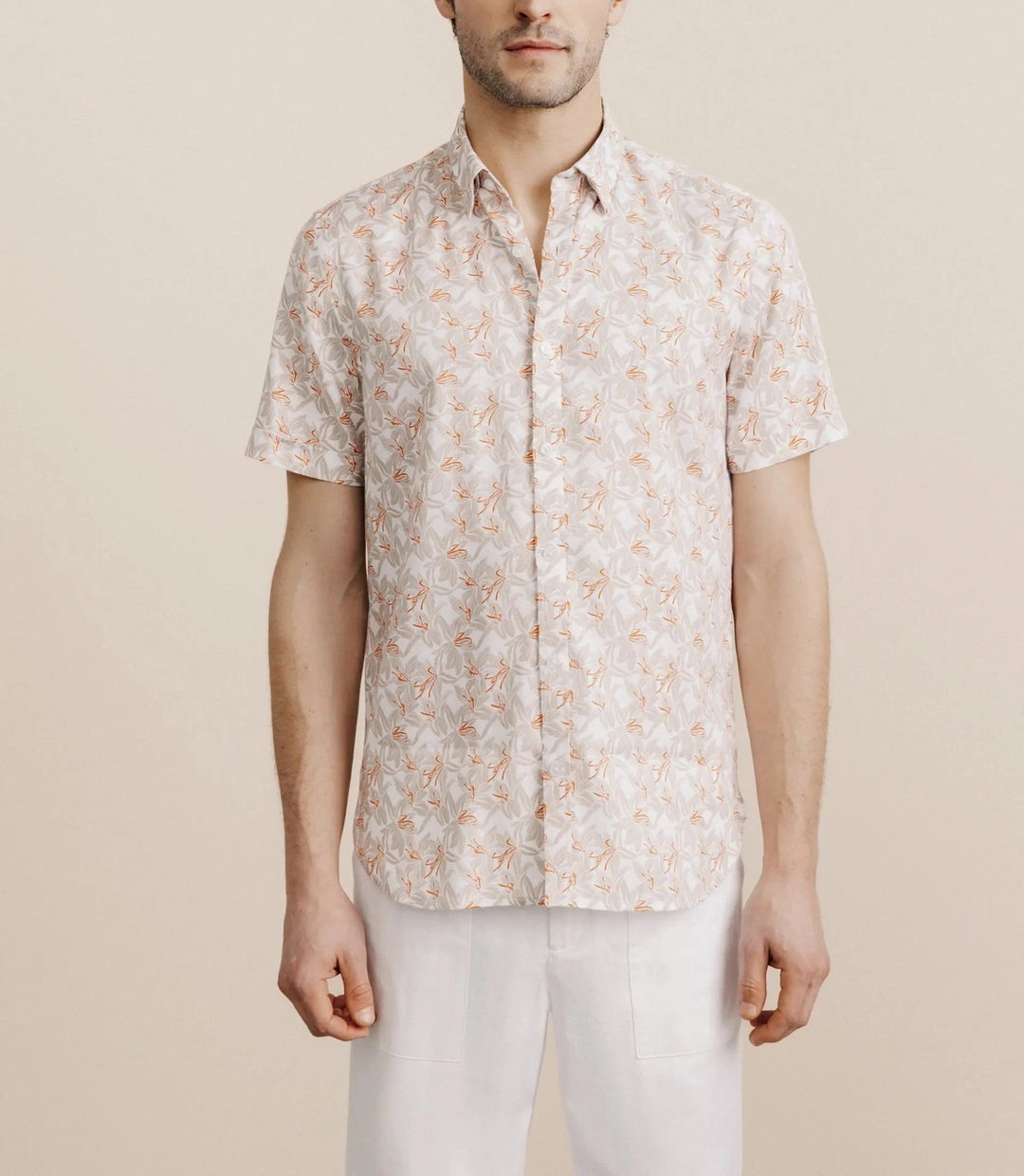 IZAC - Chemise fantaisie beige