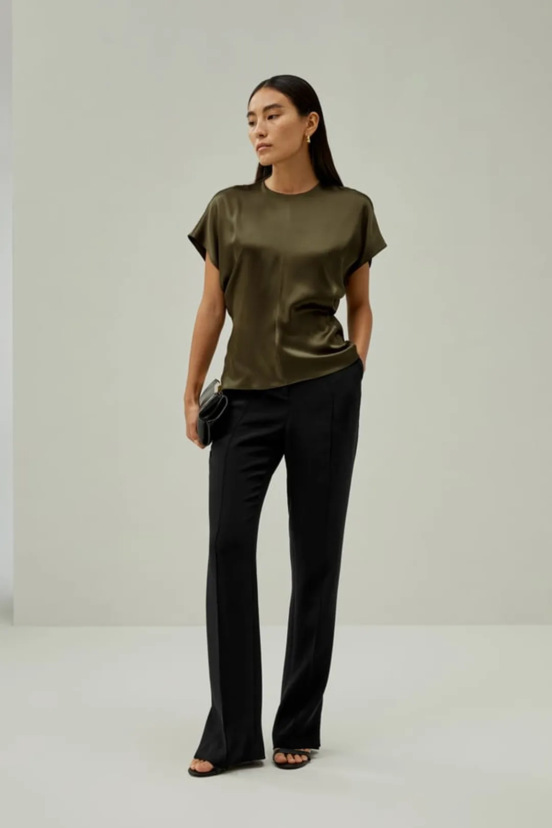 LILYSILK Haut En Soie Femme Design Fendu Sur Le Devant, L'Arrière Et Les Côtés 100% Soie De Mûrier Doux Pour La Peau Lilyblanc Xl