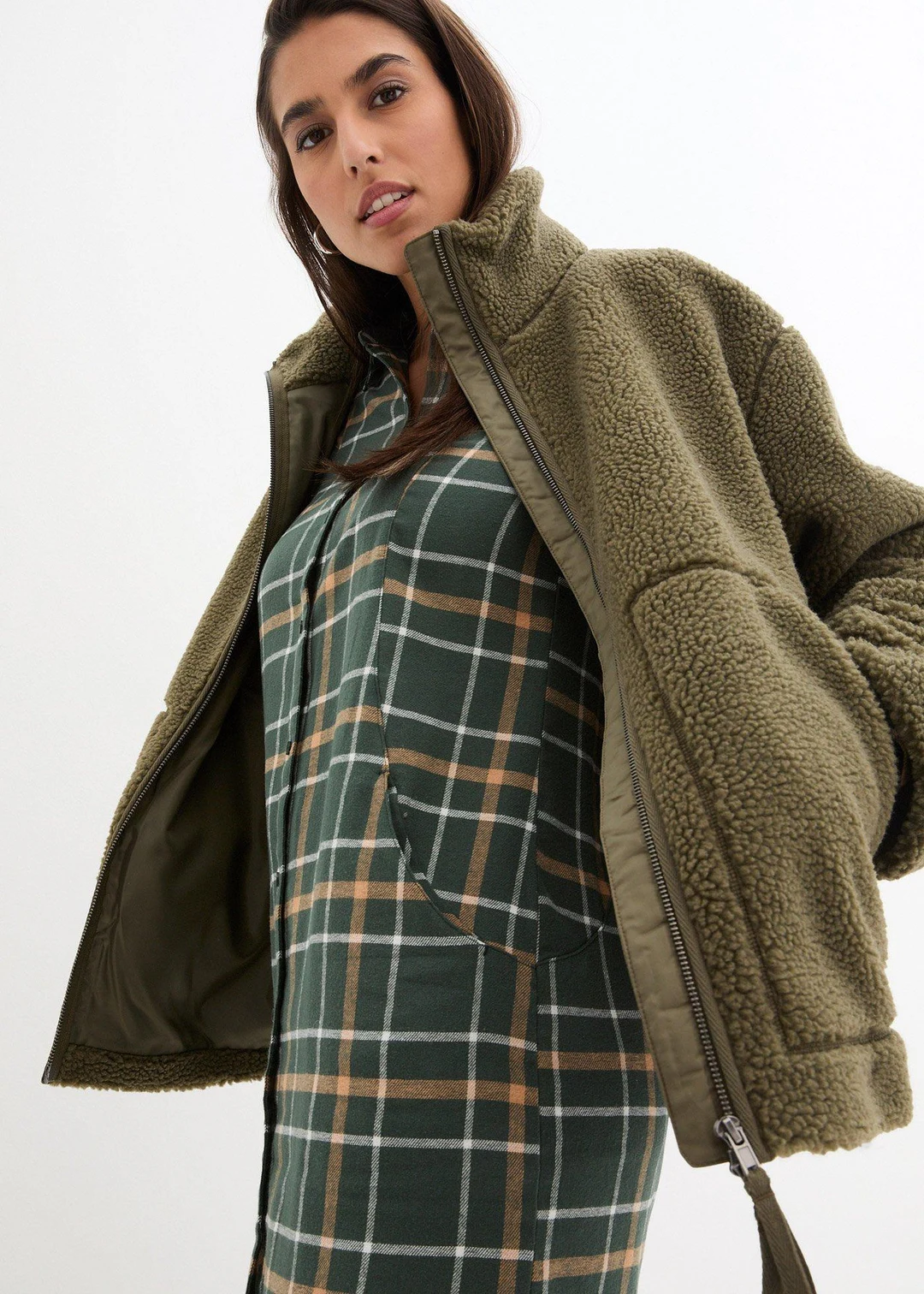 Veste en sherpa doublée - 3