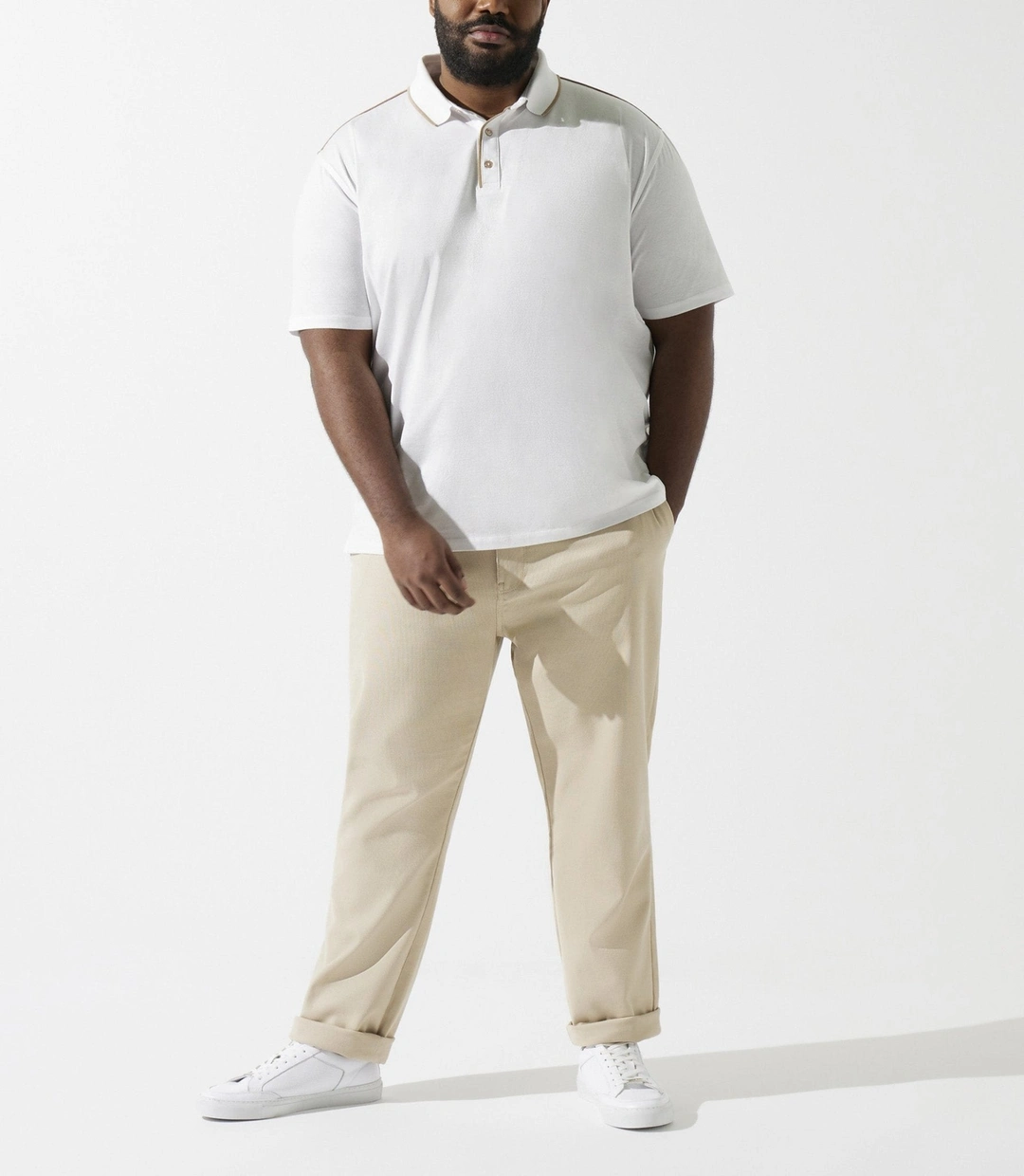 IZAC - Polo uni blanc GUILLAUMEBT