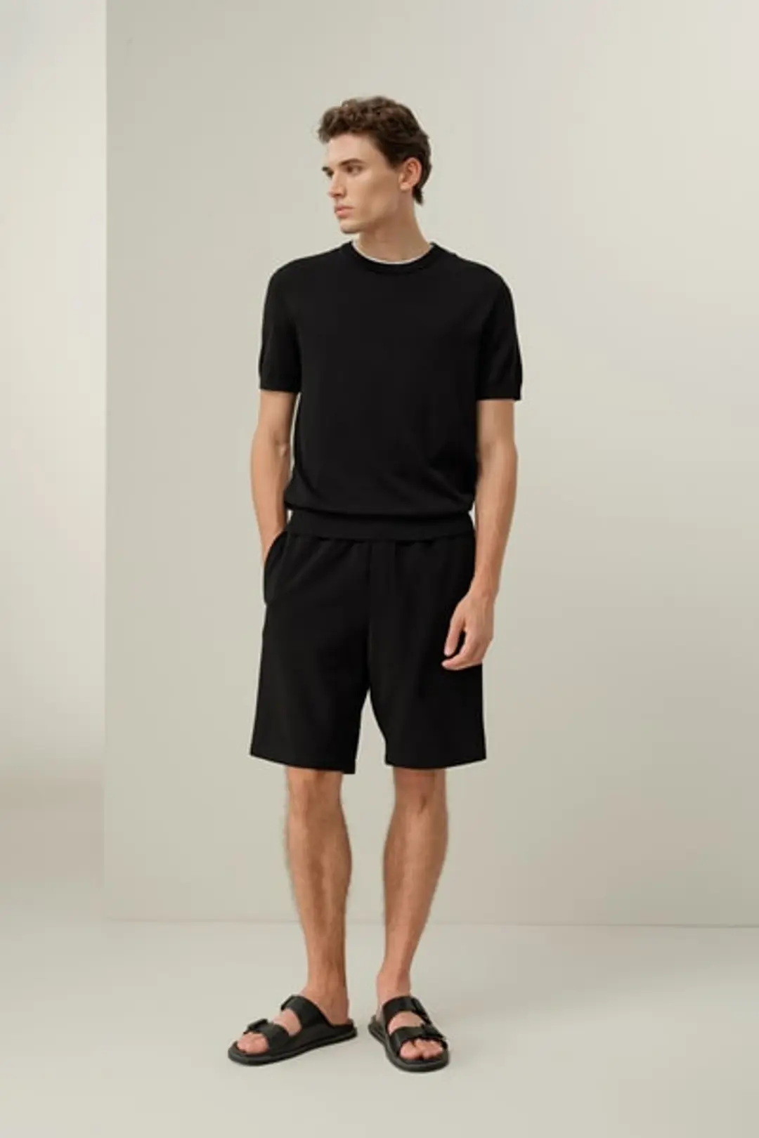 T-Shirt de Luxe Mélange Soie-Coton Homme Col Rond | Coupe Régulière