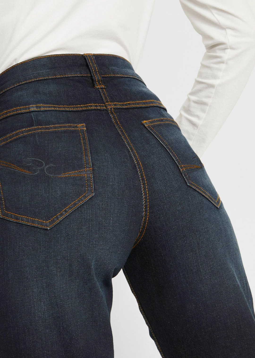 Jean large taille mi-haute élastiquée - 3