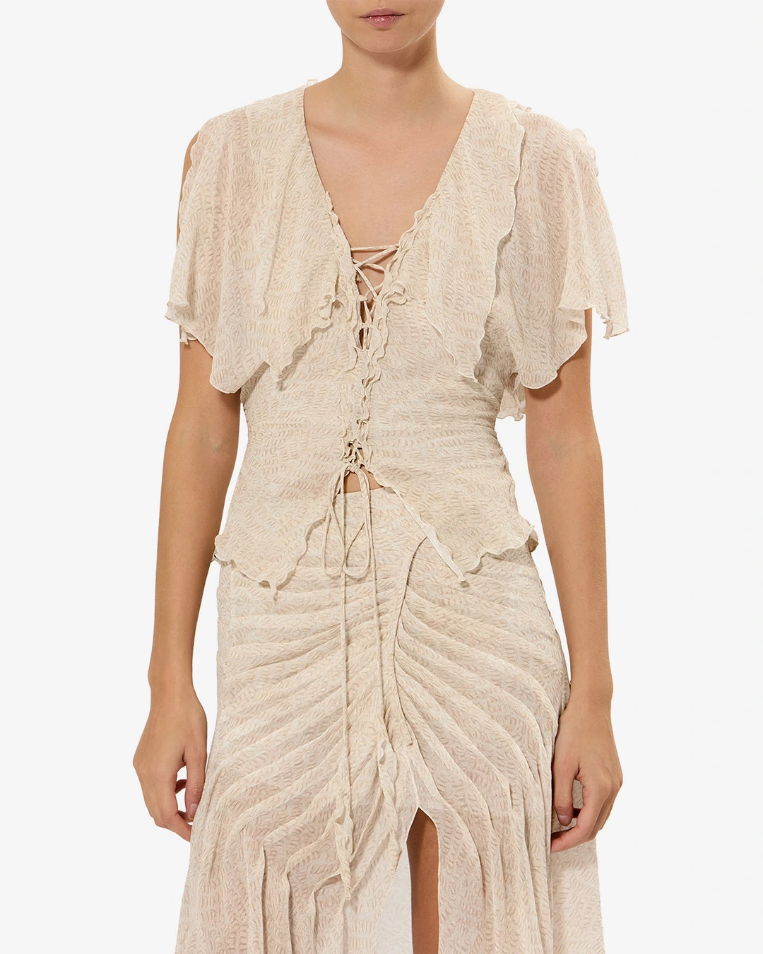 Blouse Thanais - Femme - Écru - Taille 38 - 6