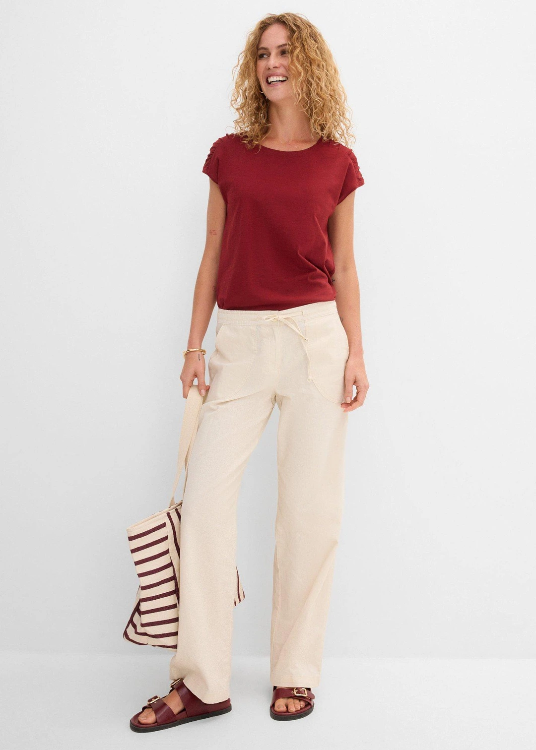 T-shirt boxy, manches courtes - 2