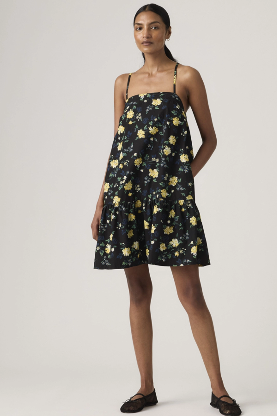 Levi's Robe Courte Sans Manche Adira - Femme - Bleu / Laurie Floral Coral Blush - XS