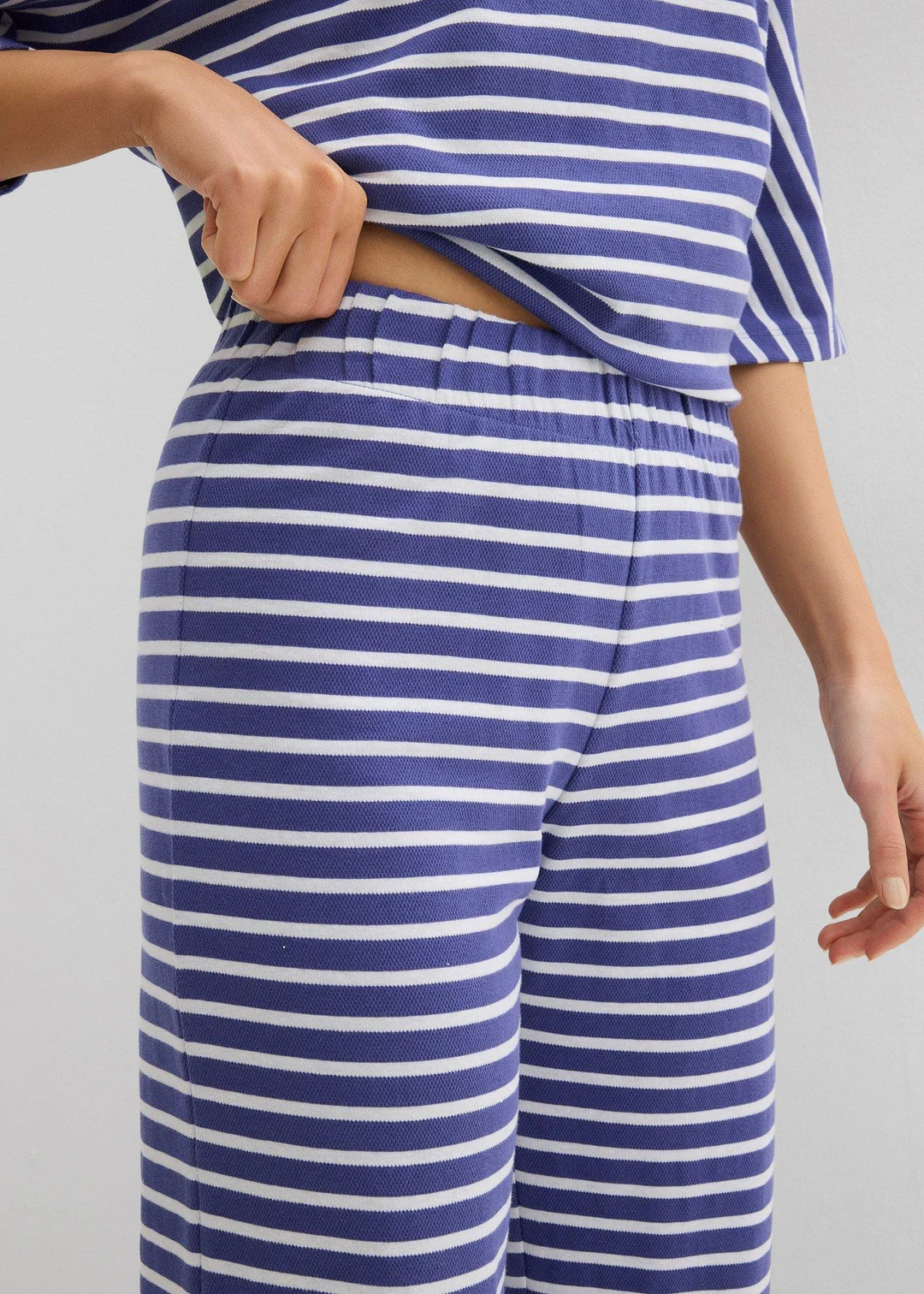 Pantalon sweat en coton texturé - 3