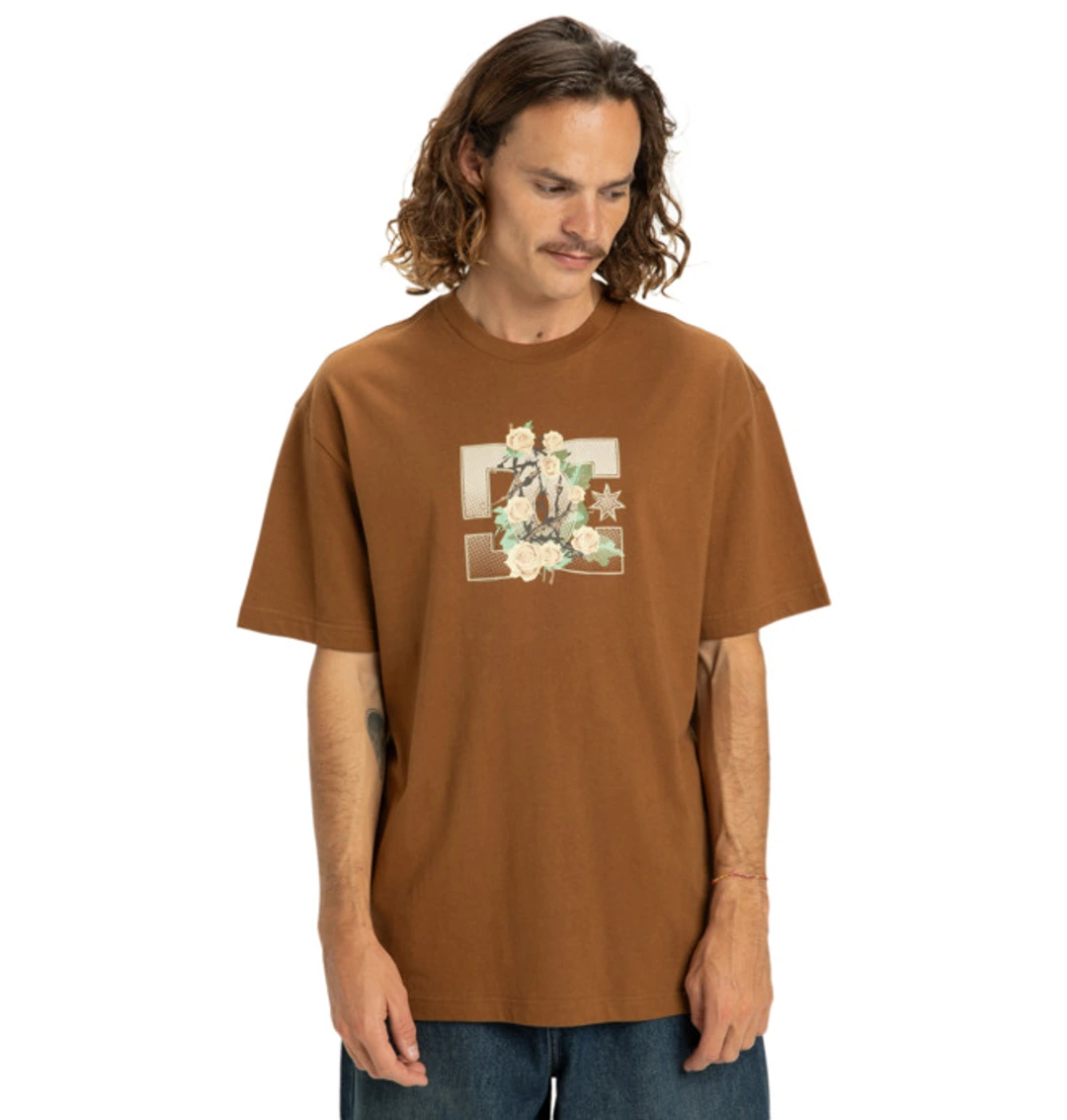 Rose And Thorn Star - T-shirt à manches courtes Marron Homme