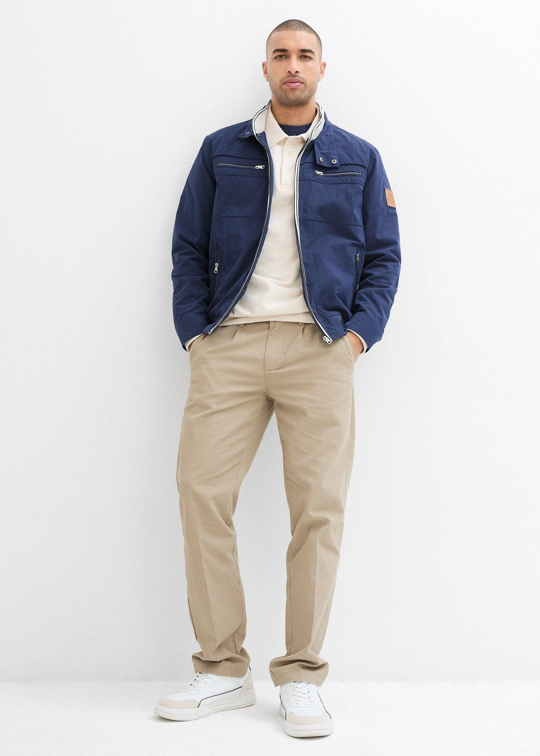 Blouson de mi-saison à col montant