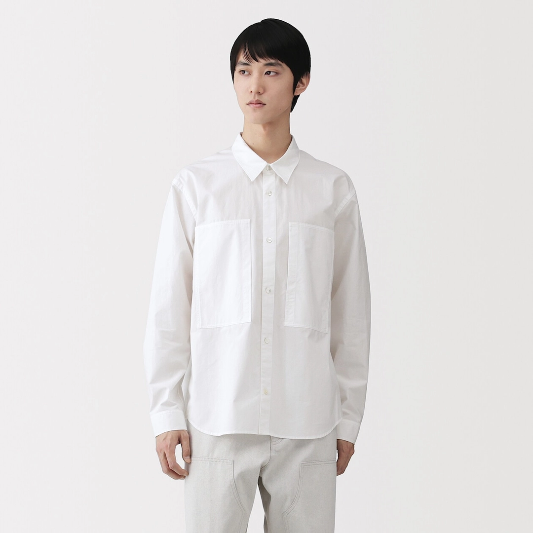 Chemise à poche en coton biologique pour homme