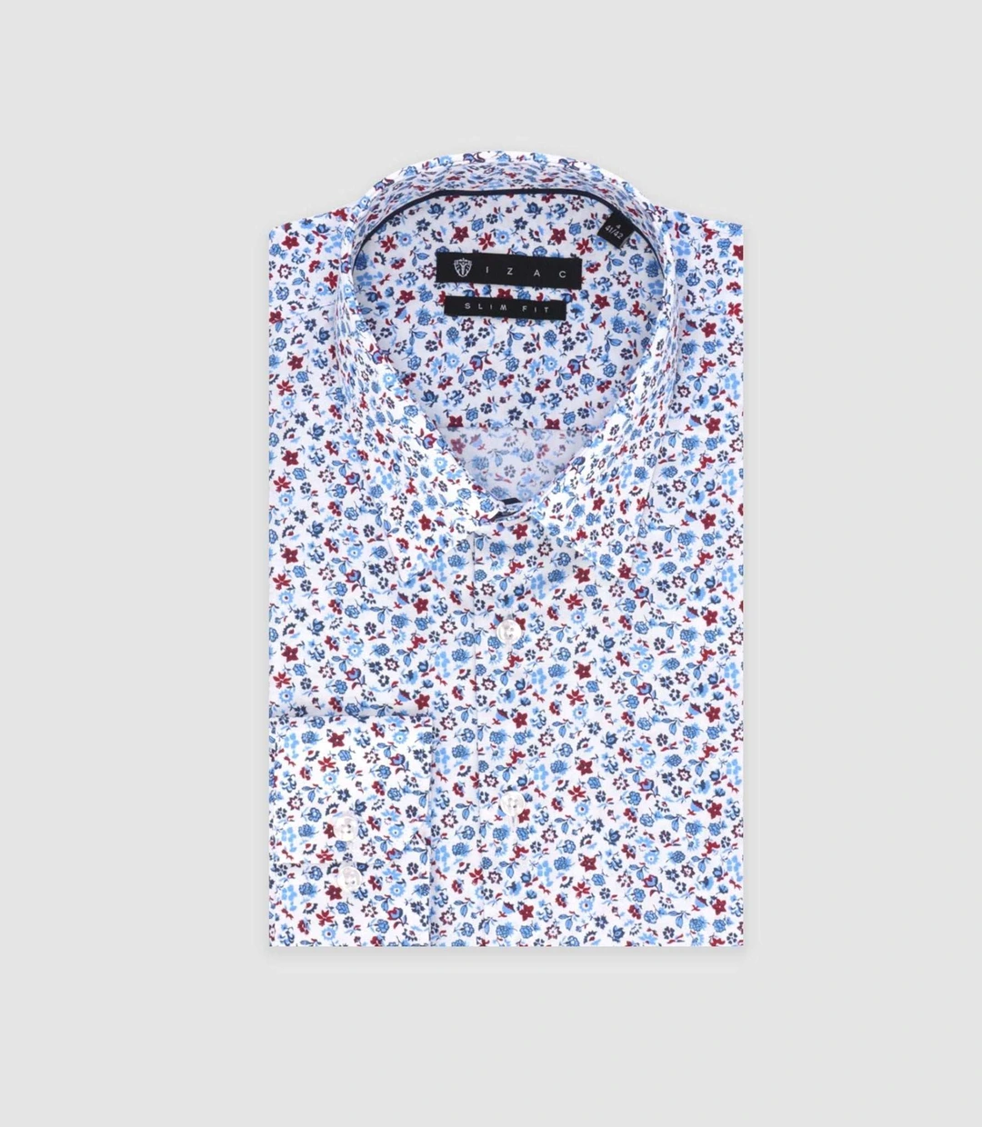 IZAC - Chemise ville bleu et rouge ''Tifast018''