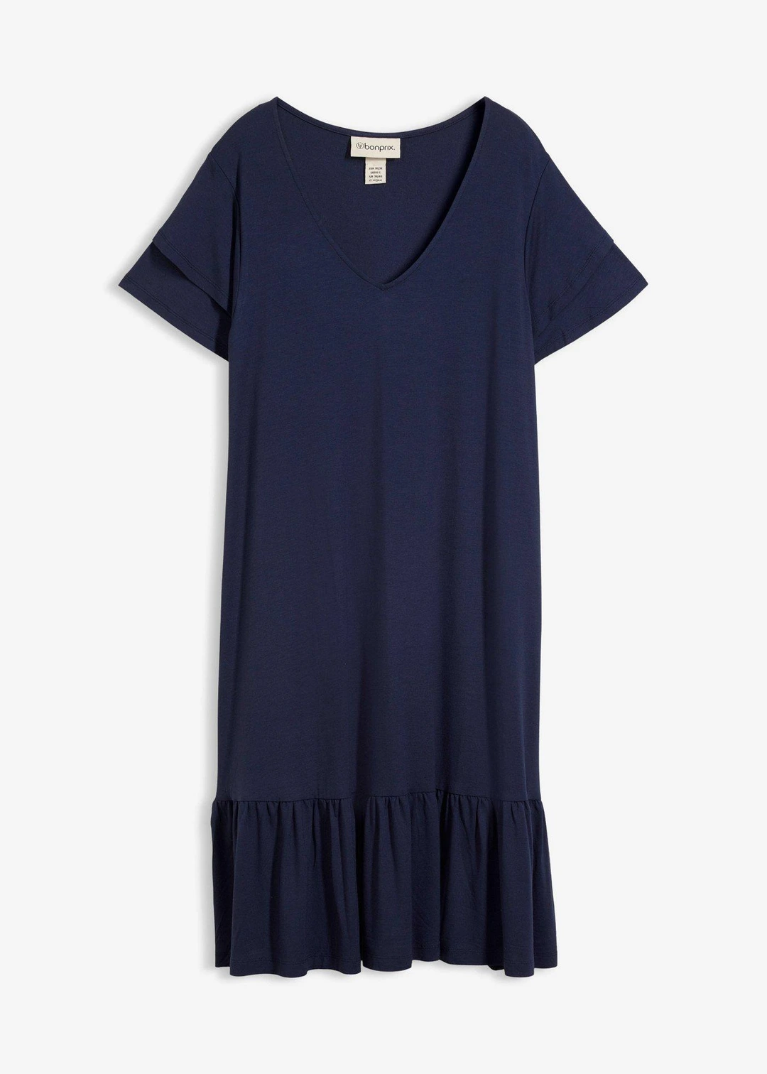 Robe en jersey viscose à volants