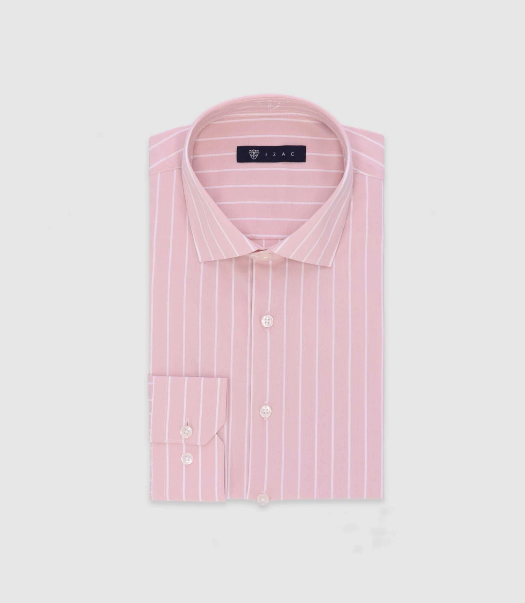 IZAC - Chemise à rayures rose