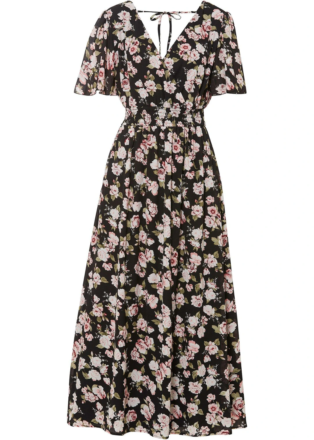 Robe longue à imprimé floral