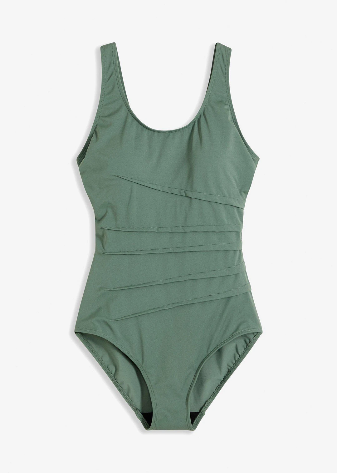Maillot 1 pièce sculptant, maintien léger, avec plis décoratifs