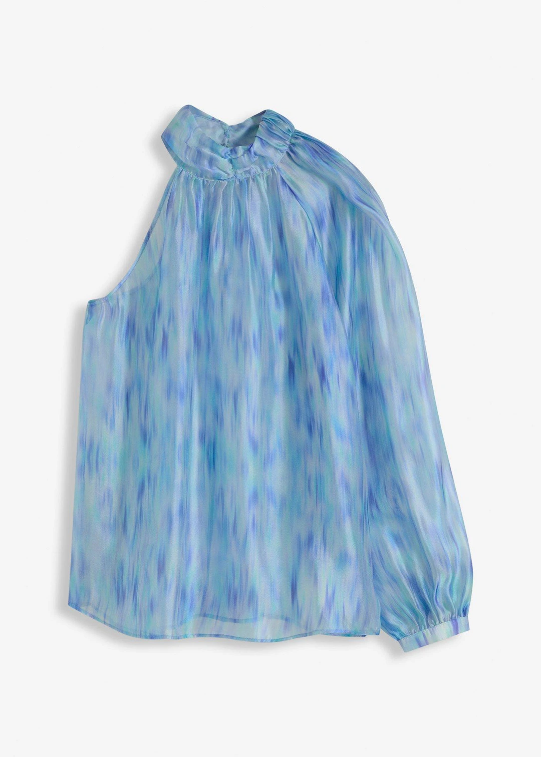 Blouse une épaule en crêpe