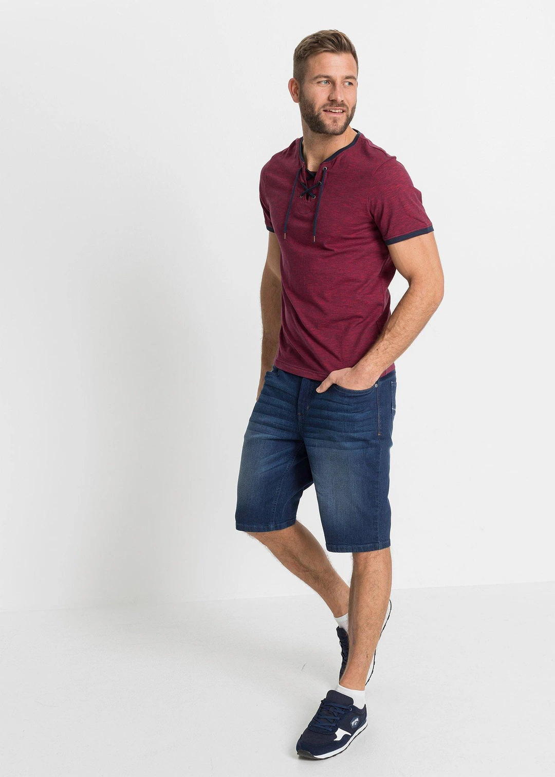 T-shirt en coton avec laçage - 2