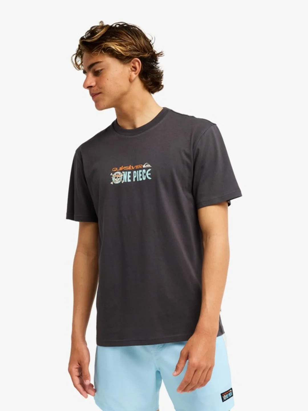 One Piece Pirates Island - T-Shirt à manches courtes pour Homme Bleu