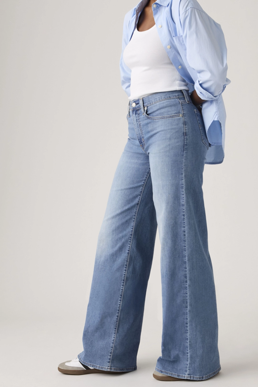 Levi's Jean 728 Taille Haute Wide Leg - Femme - Noir / Rodeo Princess - 34X30 - 2