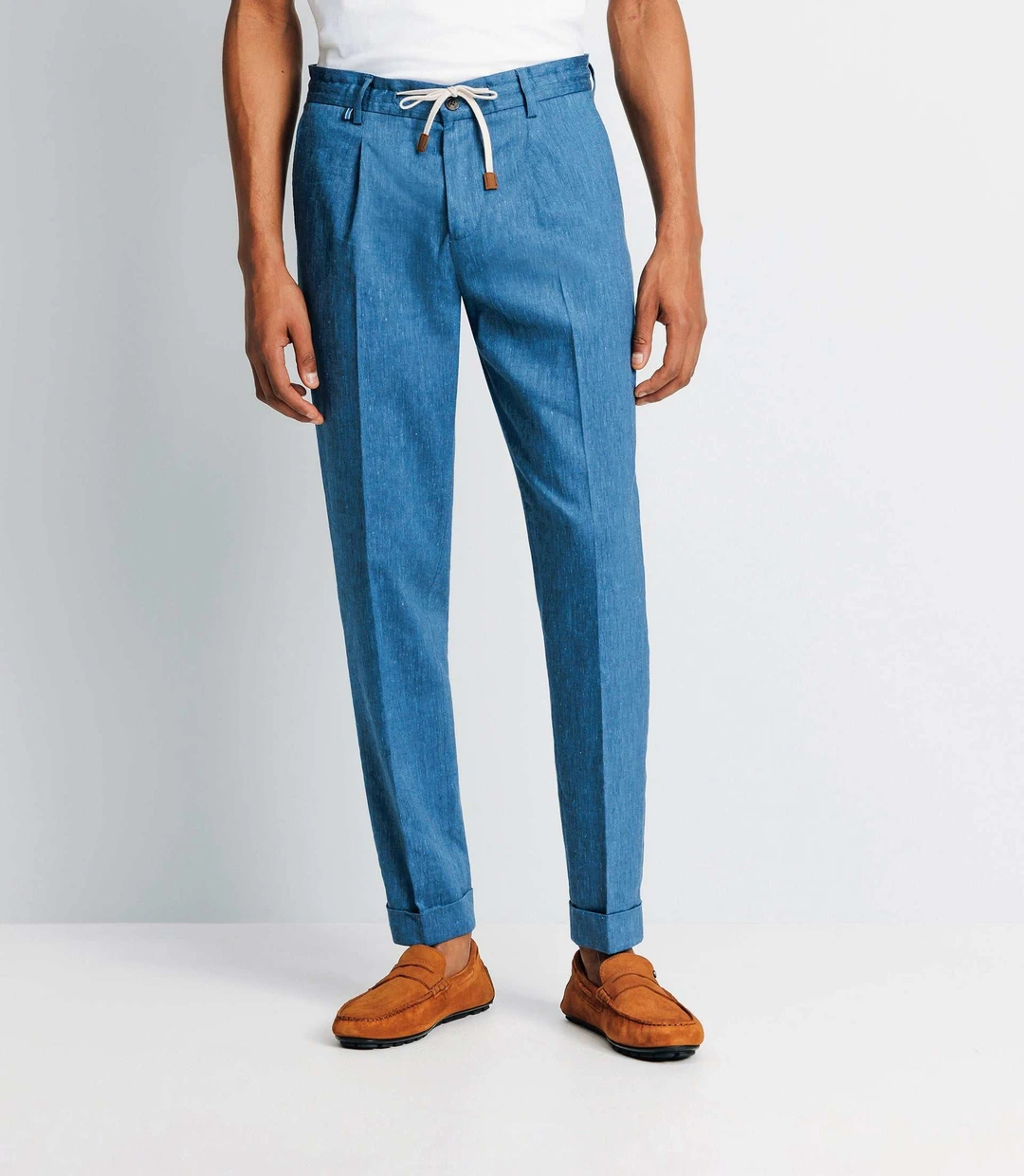 IZAC - Pantalon ville avec cordon bleu indigo