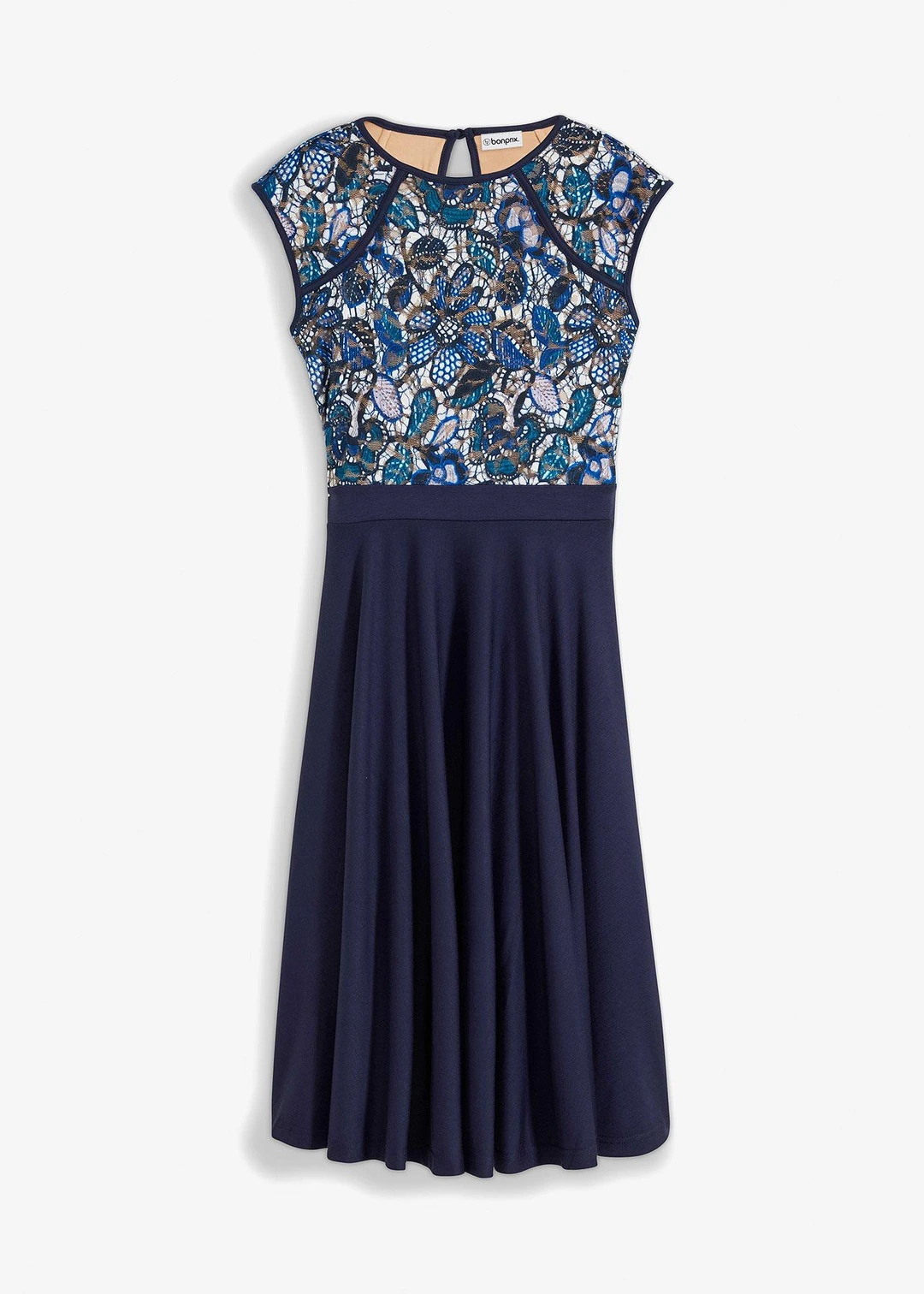 Robe midi avec dentelle