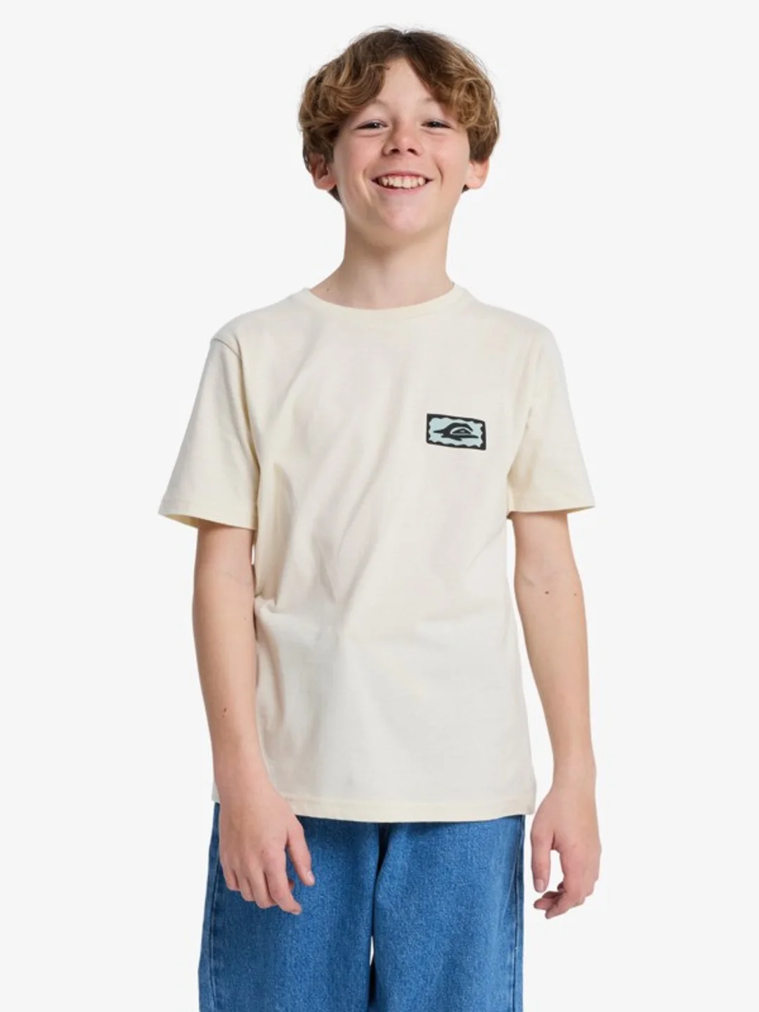 Serenity Splash - T-Shirt à manches courtes pour Garçon 8-16 ans Blanc