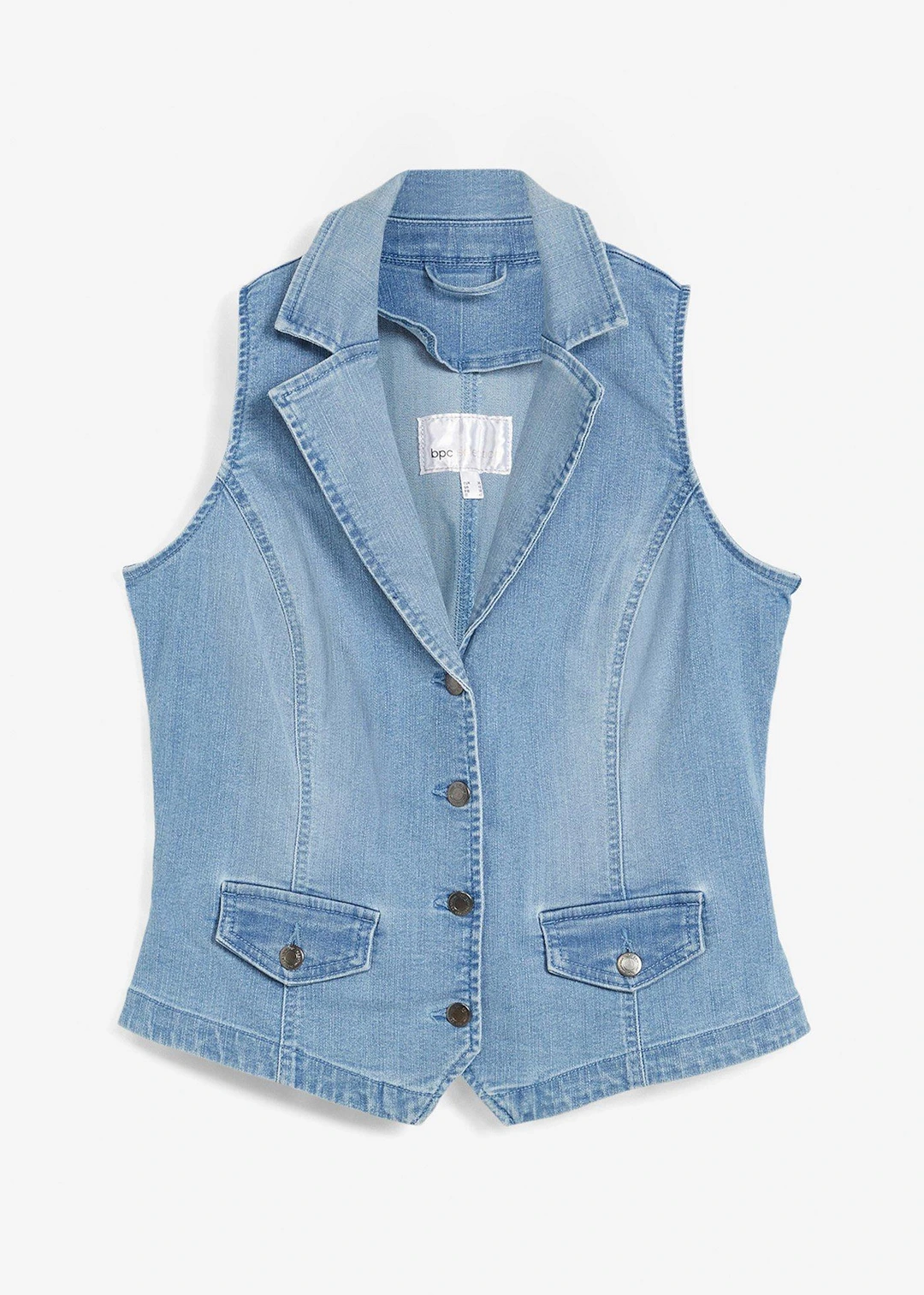 Gilet sans manches en jean extensible