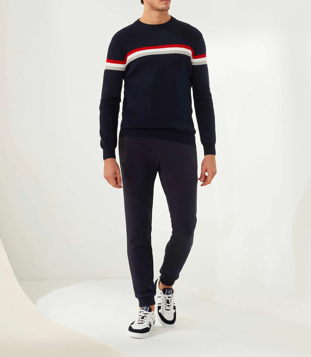 IZAC - Pull col rond marine ''Furi''
