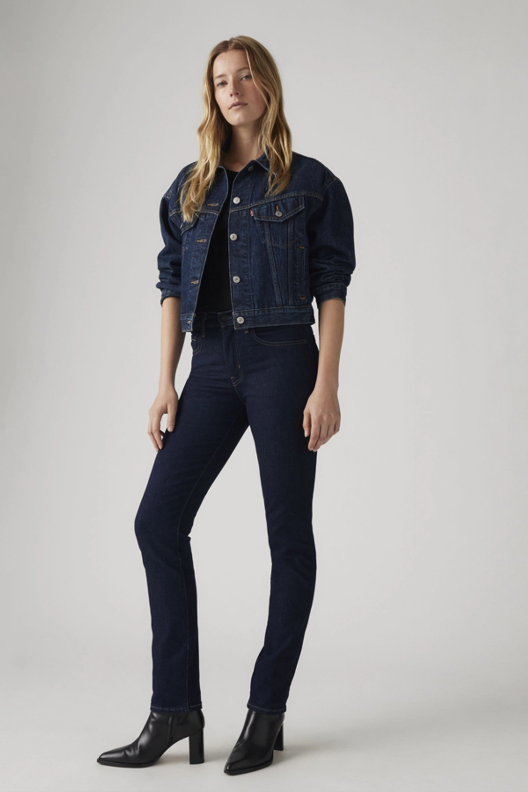 Levi's Jean 724 Taille Haute Droit - Femme - Bleu / Blue Wave Mid - 30X30