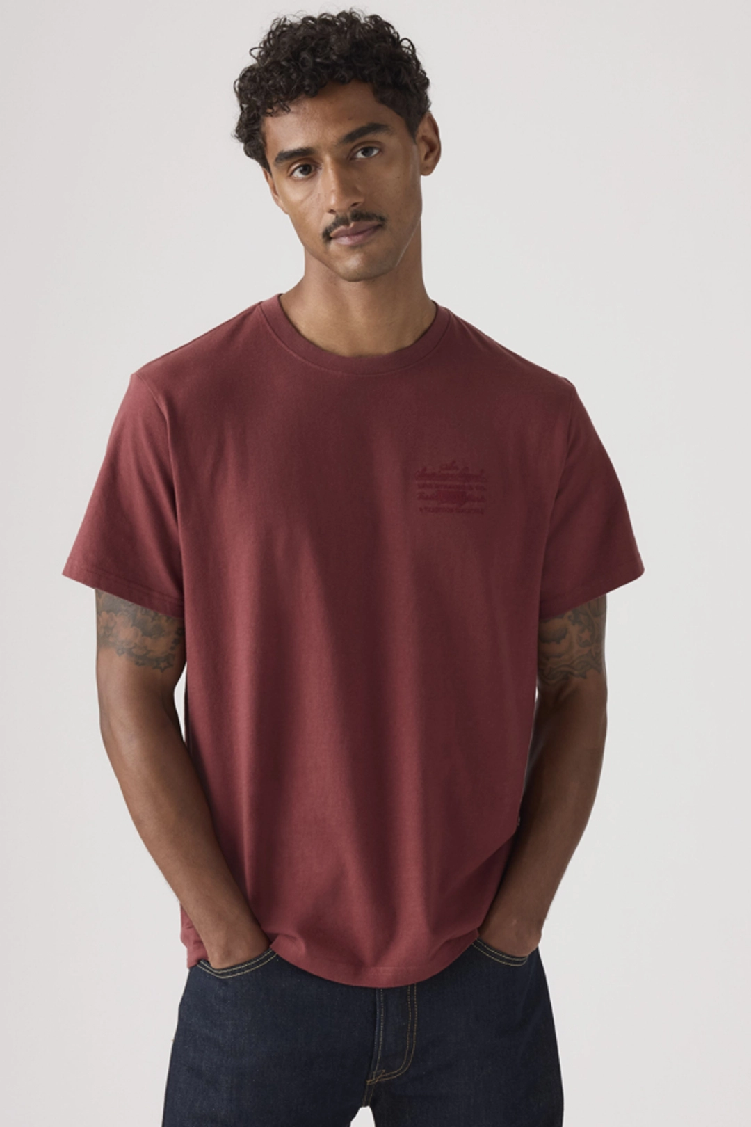 Levi's T Shirt Graphique Relaxed - Homme - Noir / Jet Black - 2XL