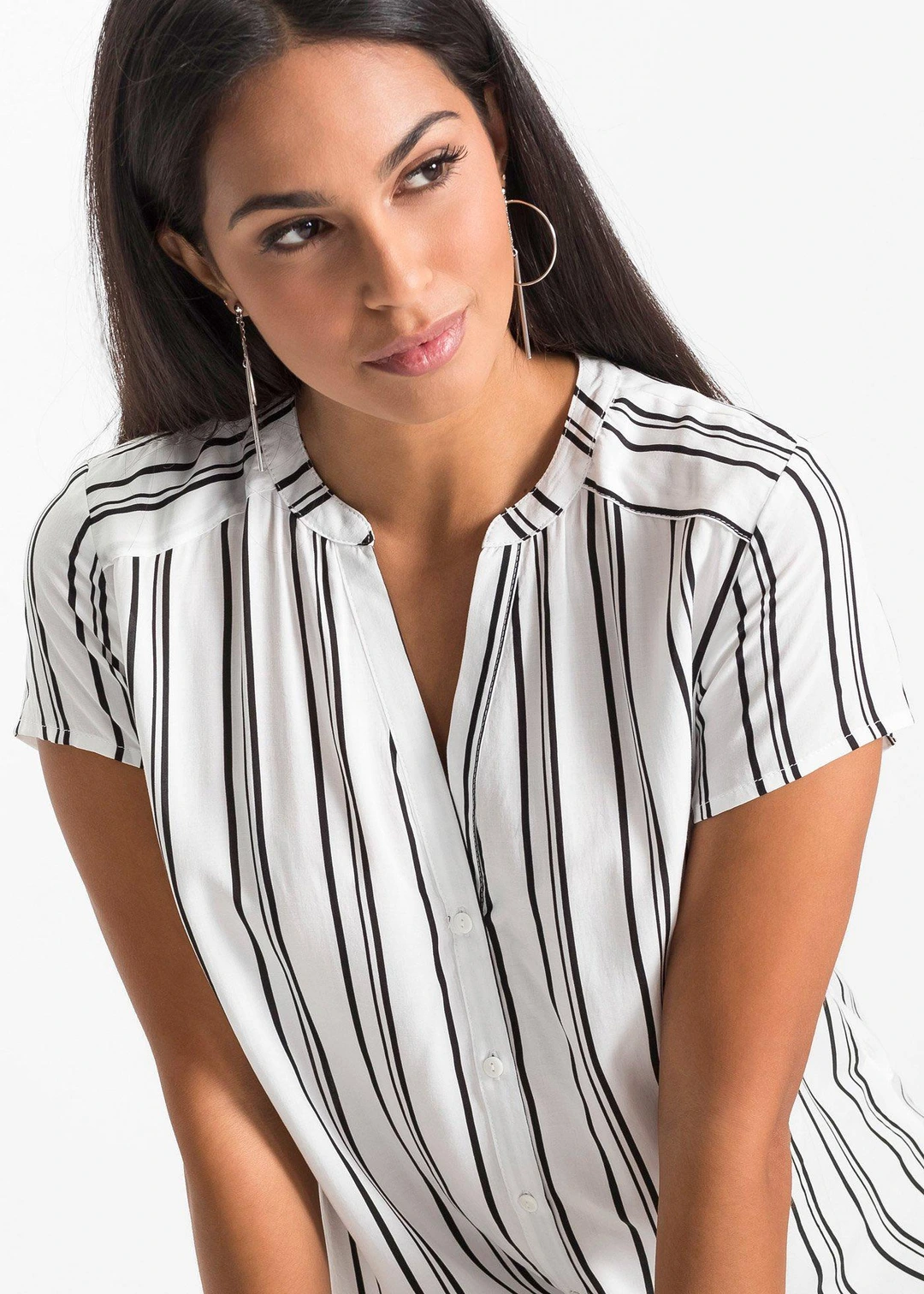 Chemisier manches courtes 100% viscose - 3