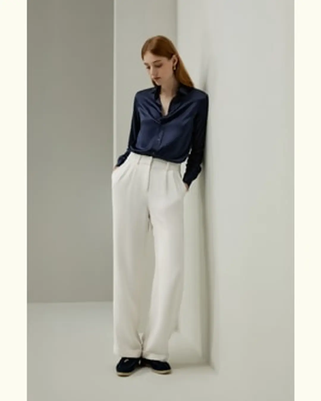 LILYSILK Chemisier Femme Chic En Soie Blanc Manches Longues, Style Plus Soigné 100% Soie De Mûrier Léger Et Respirant 42