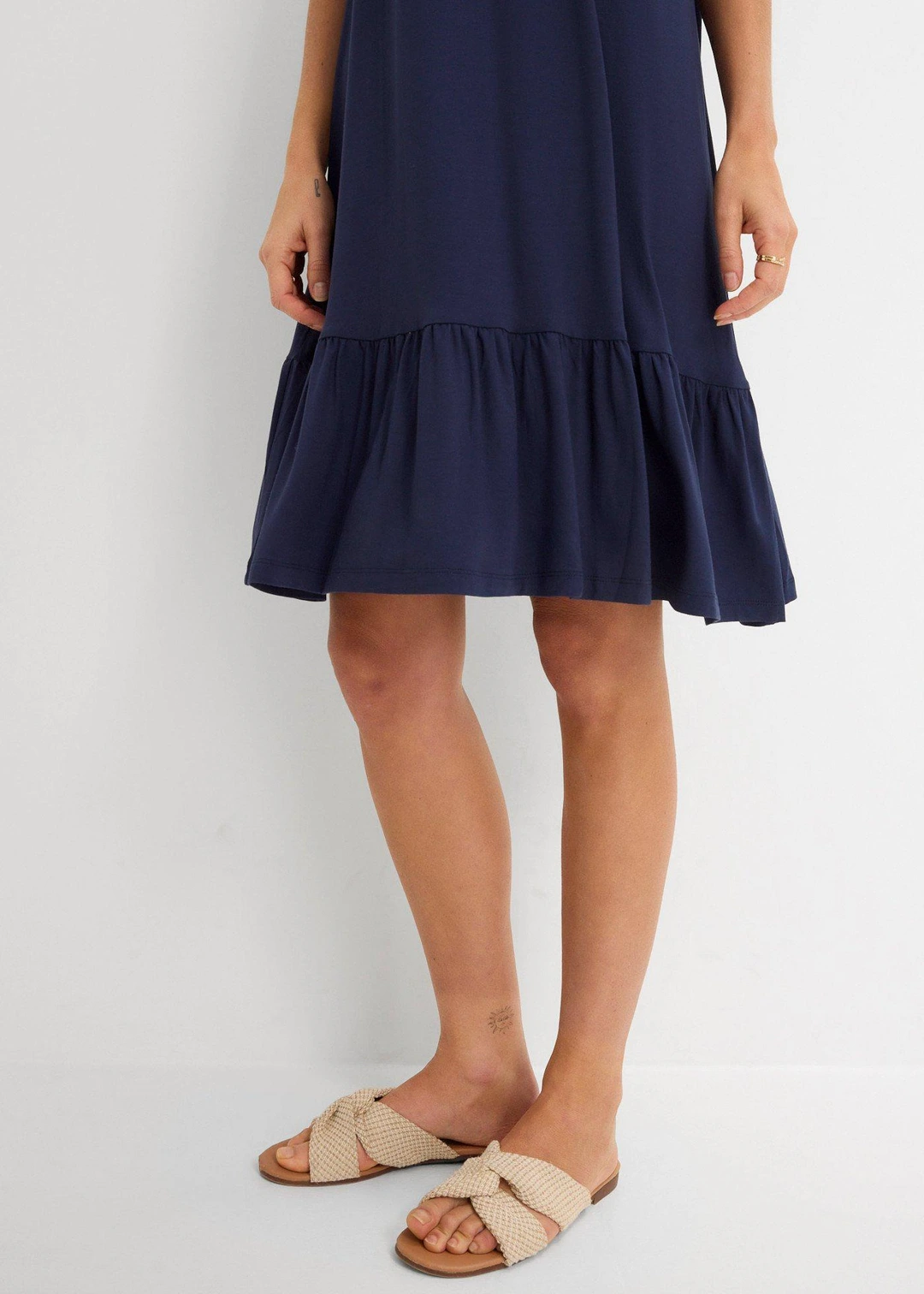 Robe en jersey viscose à volants - 3