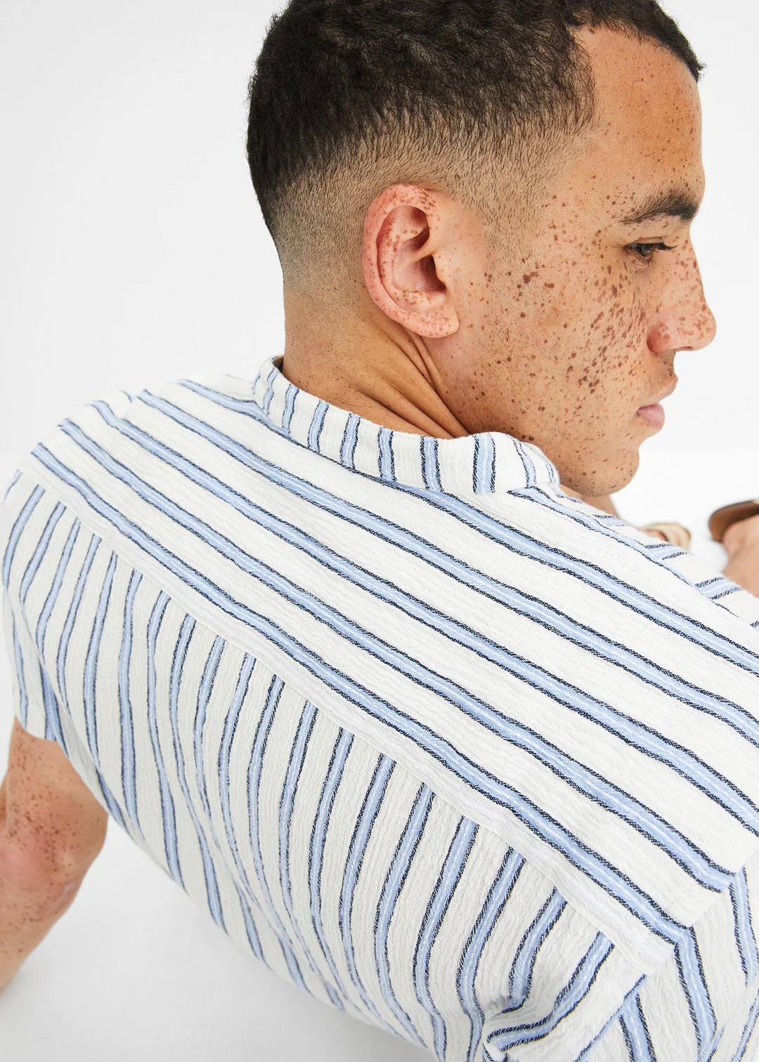 Chemise manches courtes, aspect froissé - 3