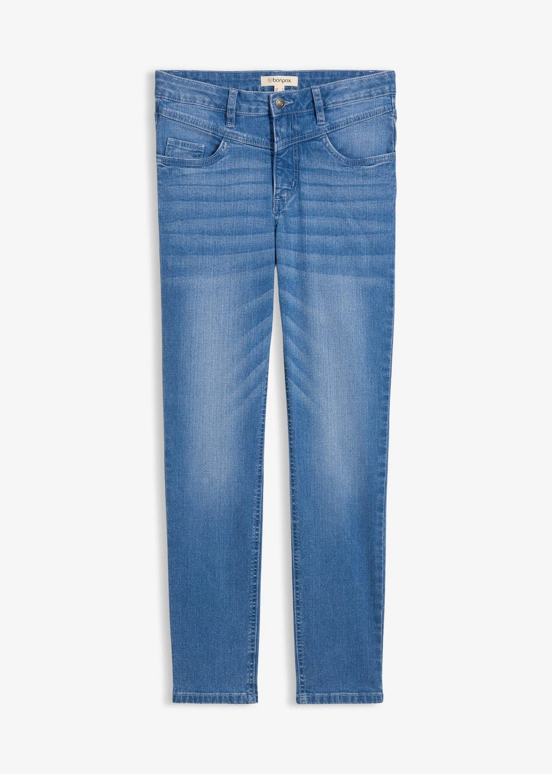 Jean skinny taille haute, raccourci