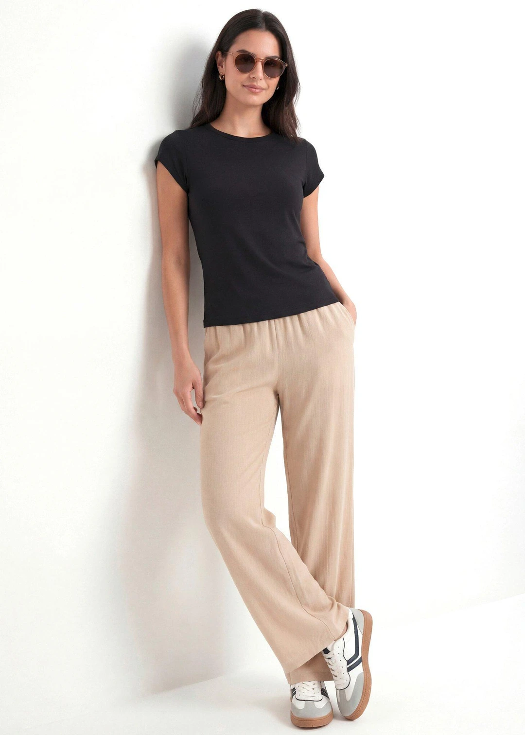 Pantalon palazzo en viscose douce - 2