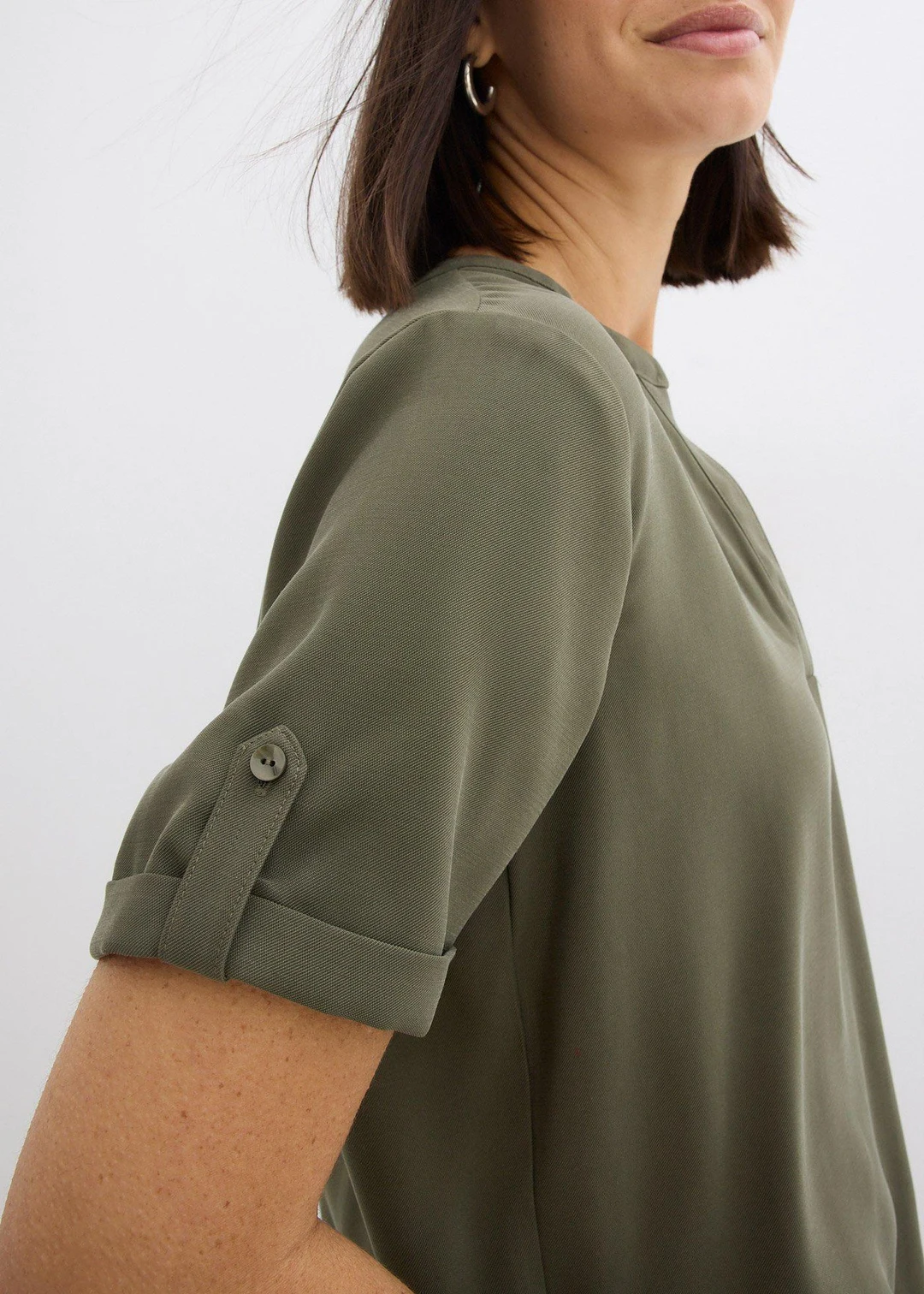 Blouse manches courtes en viscose mélangée - 3