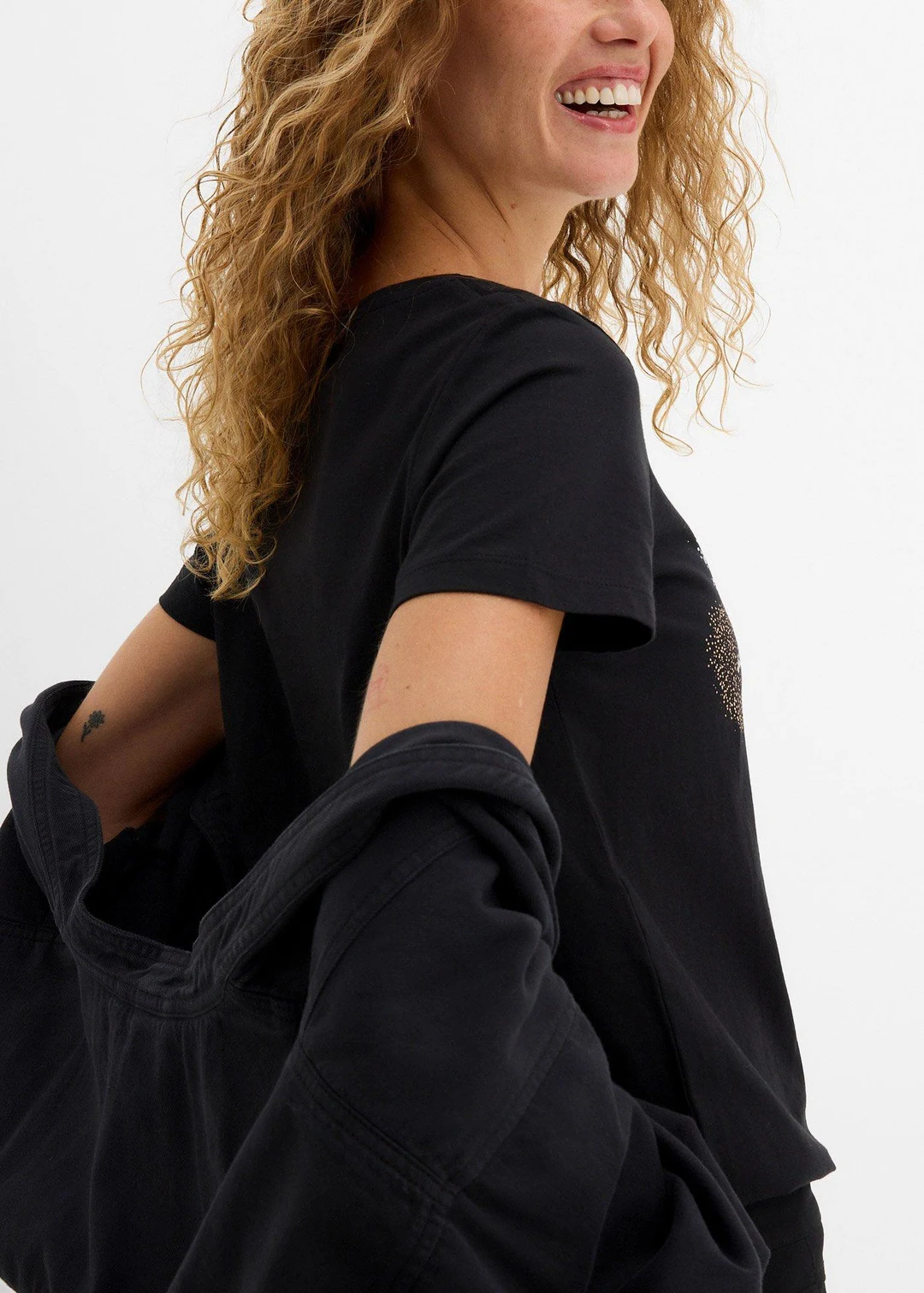 T-shirt coton à imprimé cœur - 3