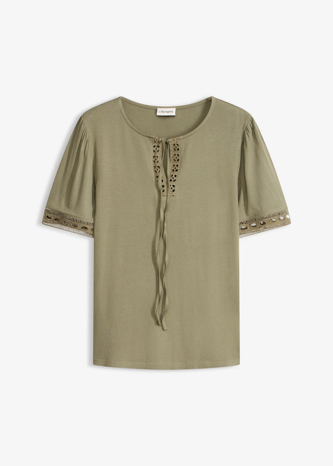 T-shirt tunique avec dentelle