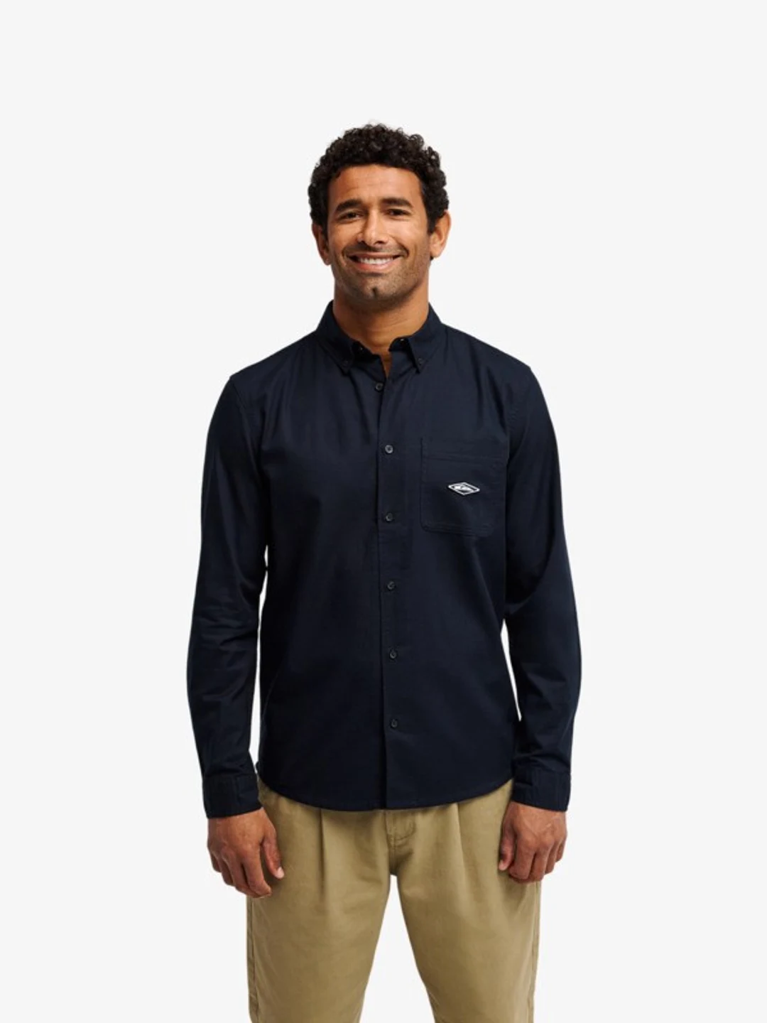 Diamond - Chemise manches longues pour Homme Noir